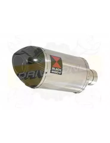 FZ-1N FZ-1 N Tube de raccord et Silencieux Ovale En Inox + Canule en Carbone 200mm