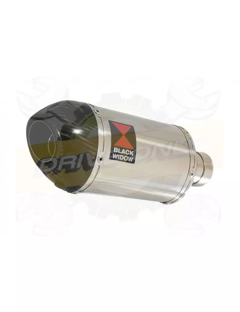 FZ-1N FZ-1 N Tube de raccord et Silencieux Ovale En Inox + Canule en Carbone 200mm
