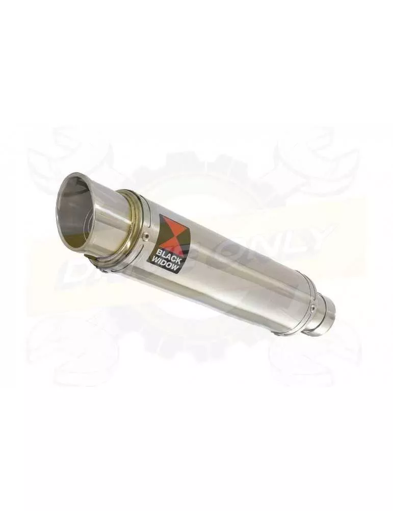 ZX10R Decata / Tube de raccord & Silencieux GP Rond En Inox 350mm