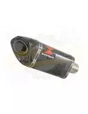 ZX10R Decata / Tube de raccord & Silencieux Tri Ovale En Carbone 250mm