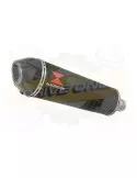 APRILIA RS4 125 2011 - 2018 Ligne complètes & Ovale Noir Silencieux En Inox + En Carbone Tip 400mm