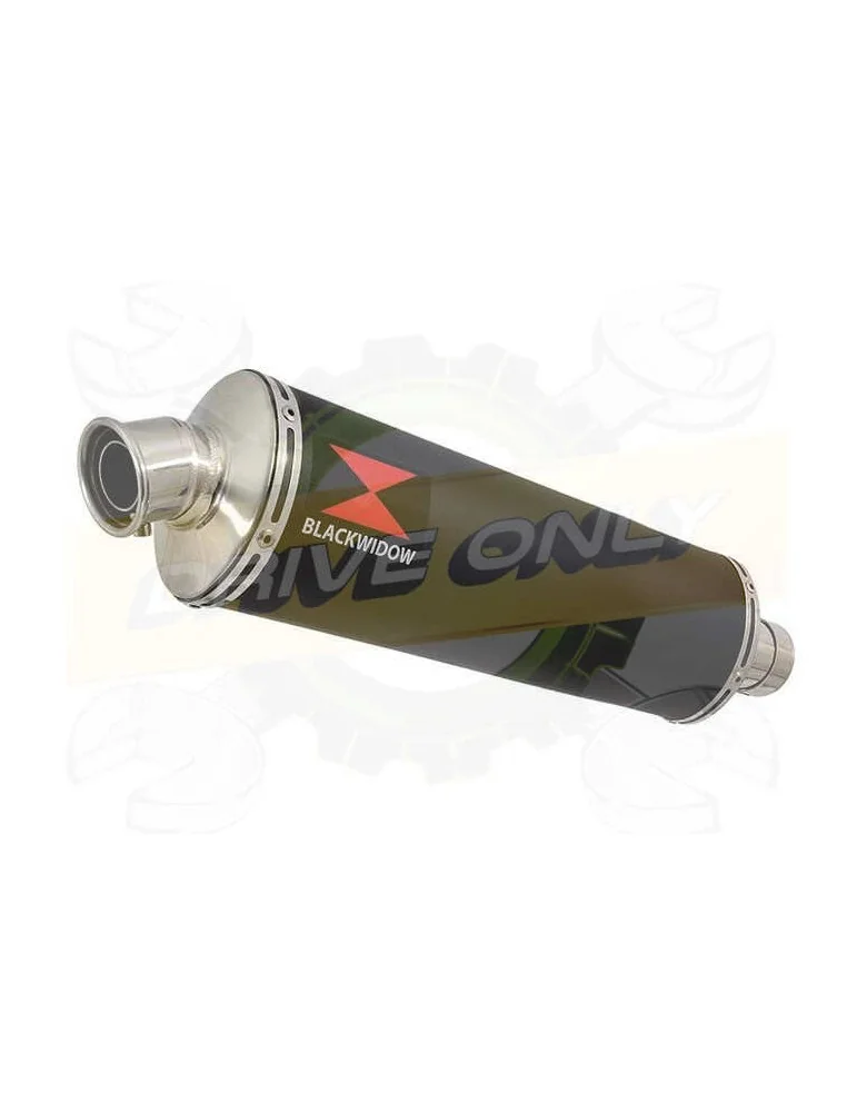 APRILIA RS4 125 2011 - 2018 Ligne complètes & Ovale Noir Silencieux En Inox 400mm