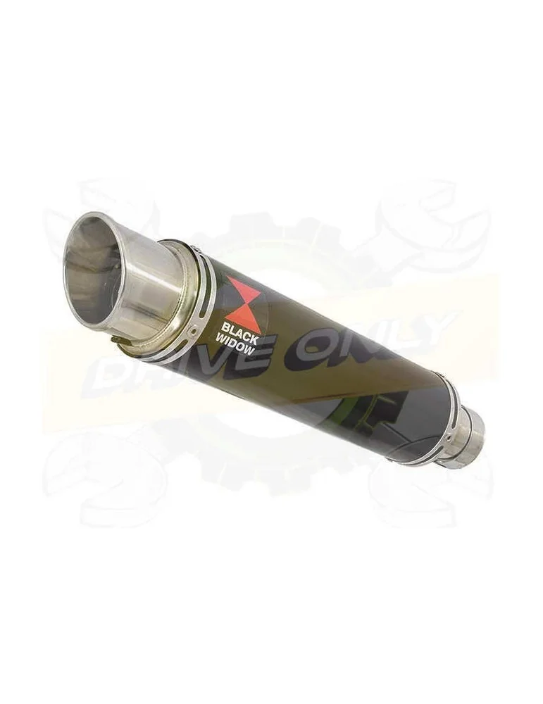 APRILIA RS4 125 2011 - 2018 Ligne complètes & Rond GP Style Noir Silencieux En Inox 350mm