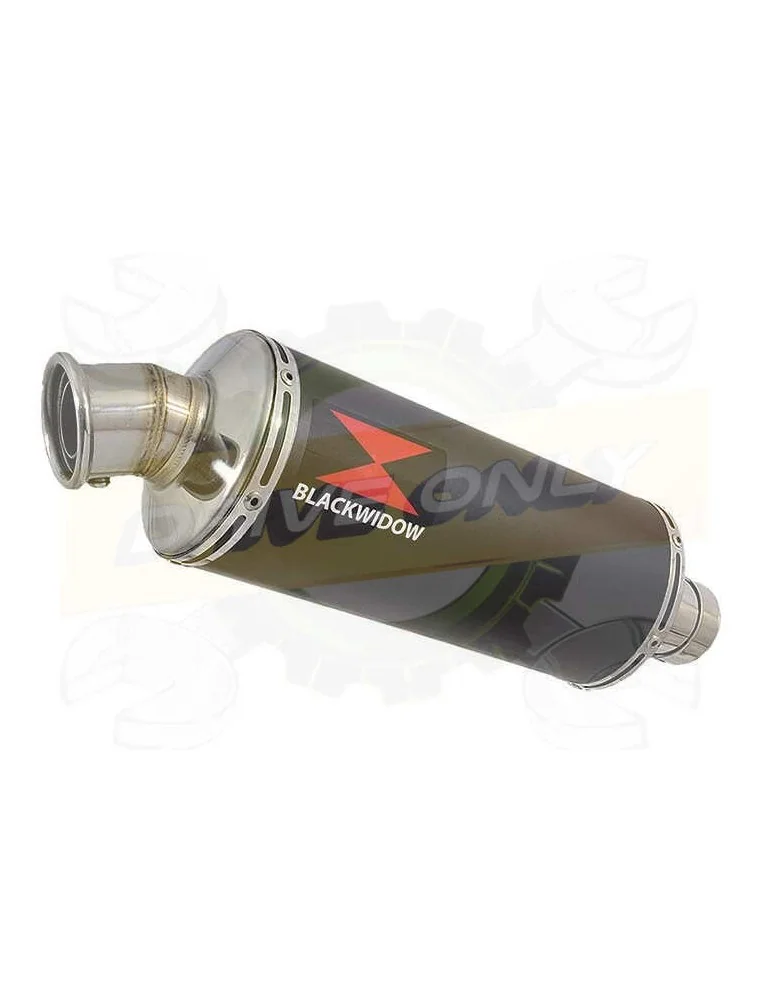 APRILIA RS4 125 2011 - 2018 Ligne complètes & Rond Noir Silencieux En Inox 300mm