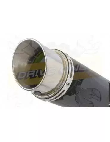 APRILIA RS4 125 2011 - 2018 Ligne complètes & Silencieux GP Rond En Carbone + Canule en Titane 230mm