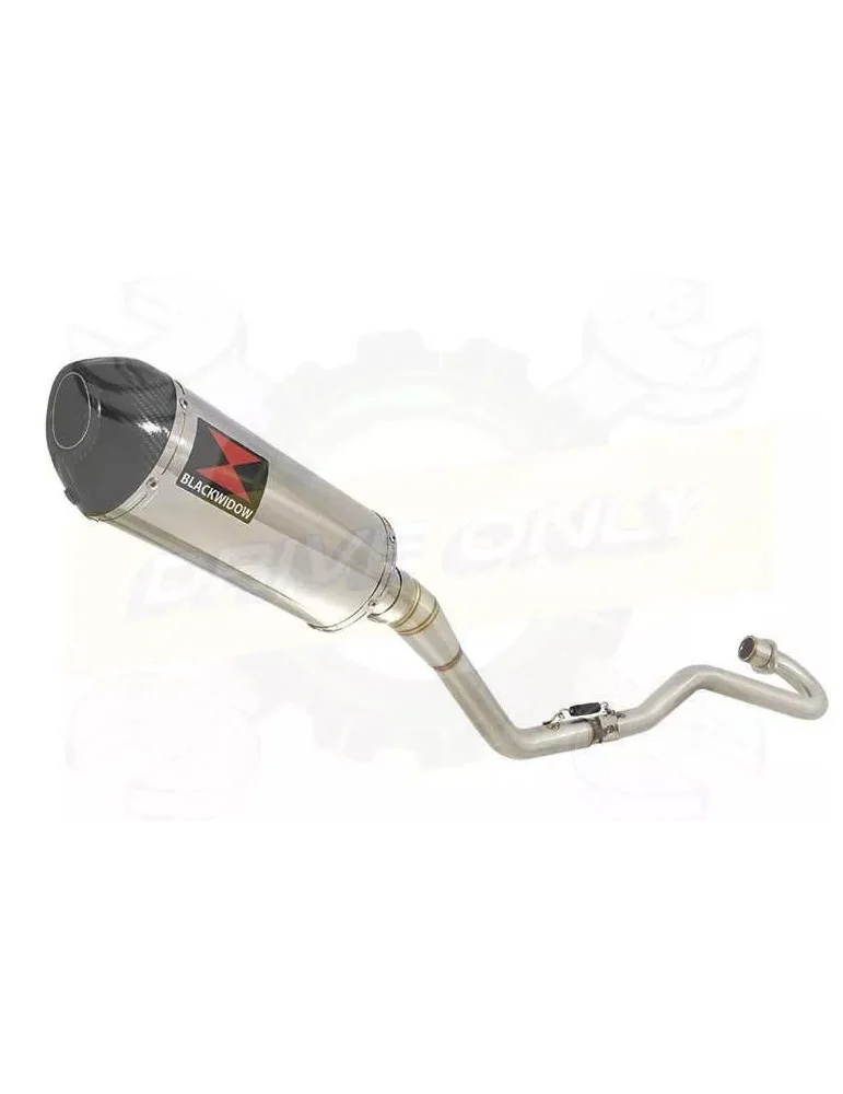 XR125 XR125L 2003-2010 Ligne complète & Silencieux Ovale En Inox + Carbone 300mm