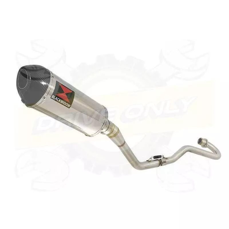 XR125 XR125L 2003-2010 Ligne complète & Silencieux Ovale En Inox + Carbone 300mm