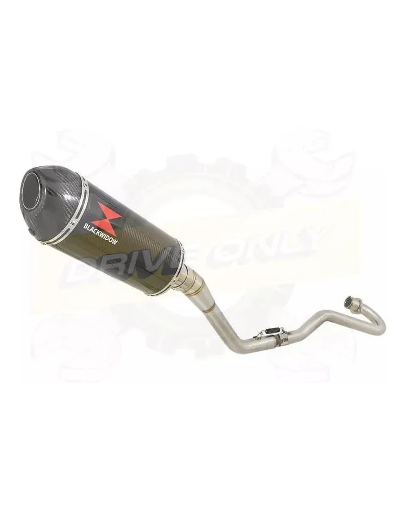 XR125 XR125L 2003-2010 Ligne complète & Silencieux Ovale En Carbone + Carbone 300mm
