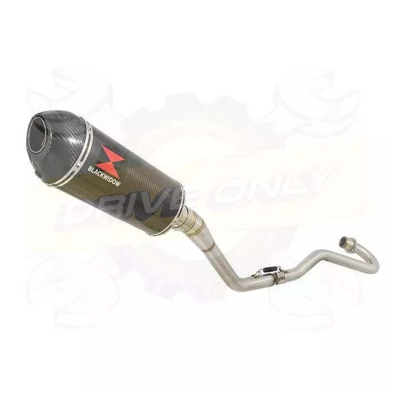 XR125 XR125L 2003-2010 Ligne complète & Silencieux Ovale En Carbone + Carbone 300mm