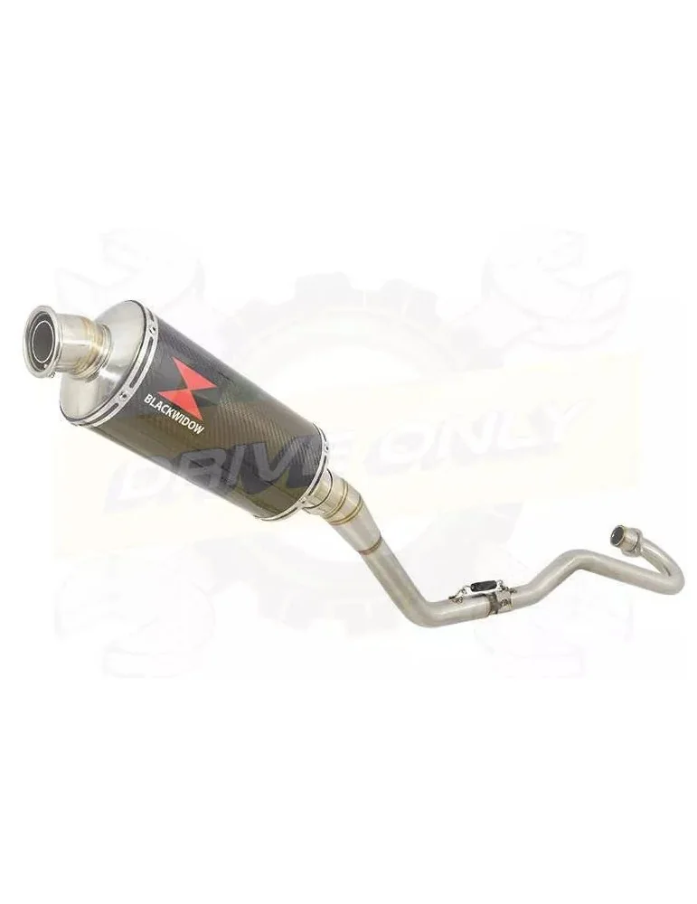 XR125 XR125L 2003-2010 Ligne complète & Silencieux Ovale En Carbone 300mm