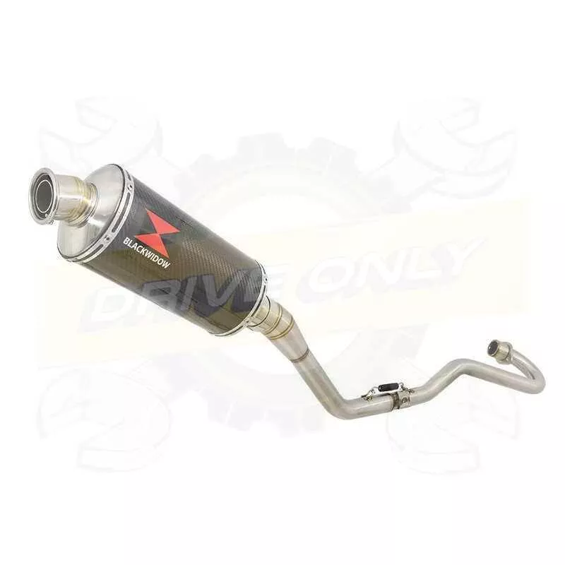 XR125 XR125L 2003-2010 Ligne complète & Silencieux Ovale En Carbone 300mm