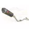 XR125 XR125L 2003-2010 Ligne complète & Silencieux Ovale Noir En Inox + Carbone 300mm