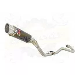 XR125 XR125L 2003-2010 Ligne complète & Silencieux GP Rond En Carbone & Canule en Titane 230mm