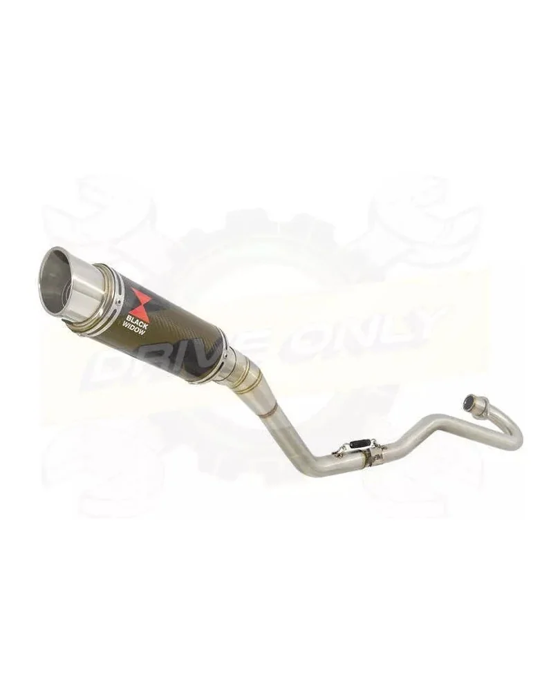 XR125 XR125L 2003-2010 Ligne complète & Silencieux GP Rond En Carbone & Canule en Titane 230mm