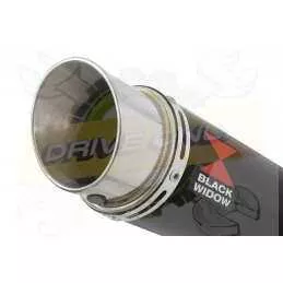 XR125 XR125L 2003-2010 Ligne complète & Silencieux Rond GP Style Noir En Inox 230mm