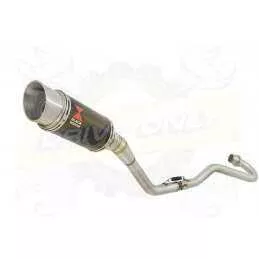 XR125 XR125L 2003-2010 Ligne complète & Silencieux Rond En Carbone 200mm