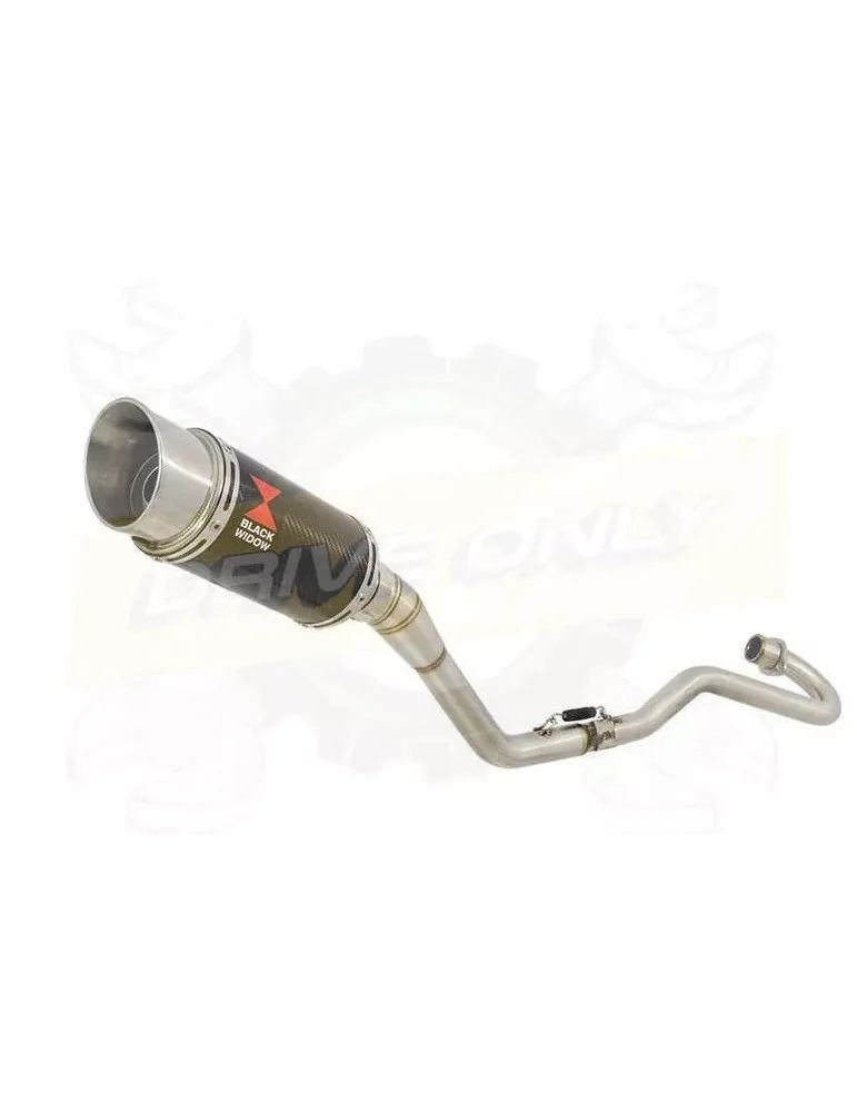 XR125 XR125L 2003-2010 Ligne complète & Silencieux Rond En Carbone 200mm