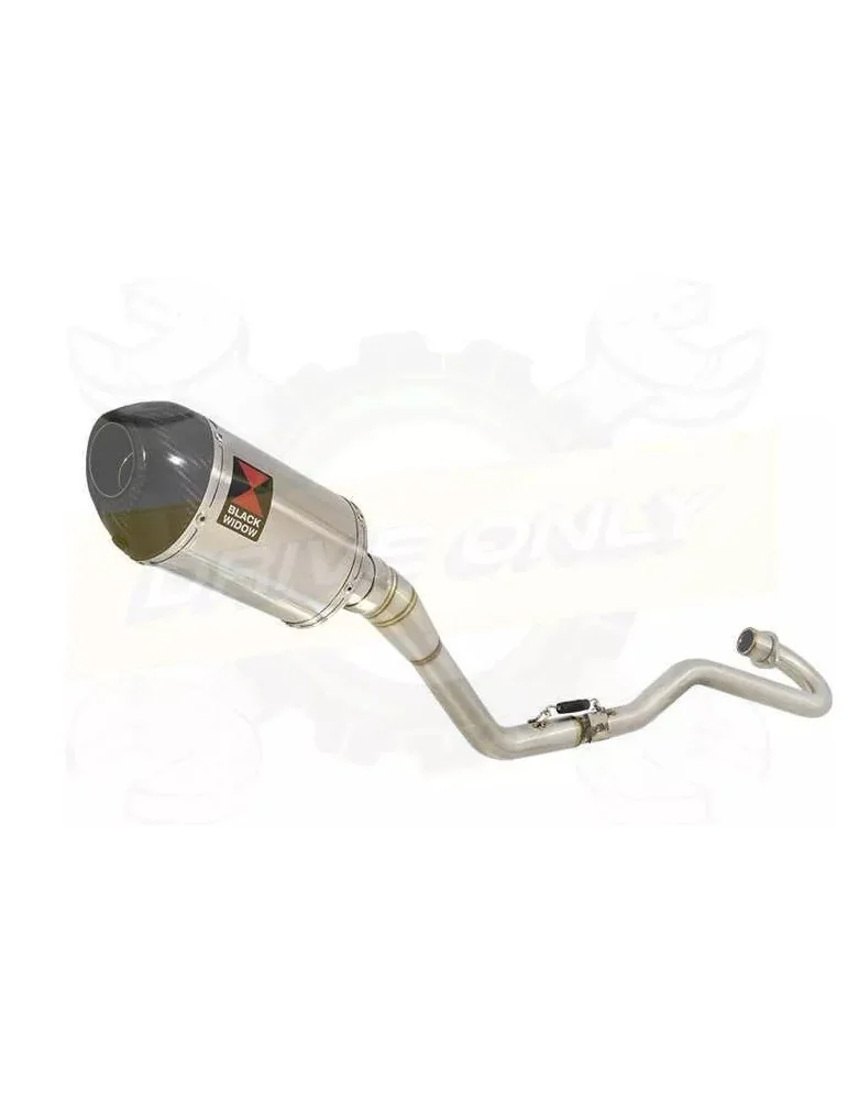 XR125 XR125L 2003-2010 Ligne complète & Silencieux Ovale En Inox + Carbone 200mm