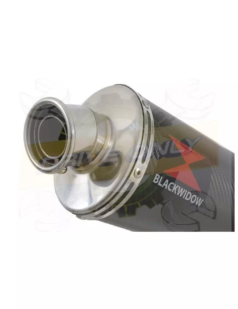 300mm Oval Carbon Fibre Slip On Silencer