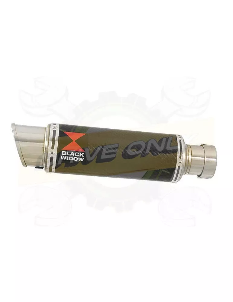 230mm Round GP Style Carbon Fibre Slip On Silencer