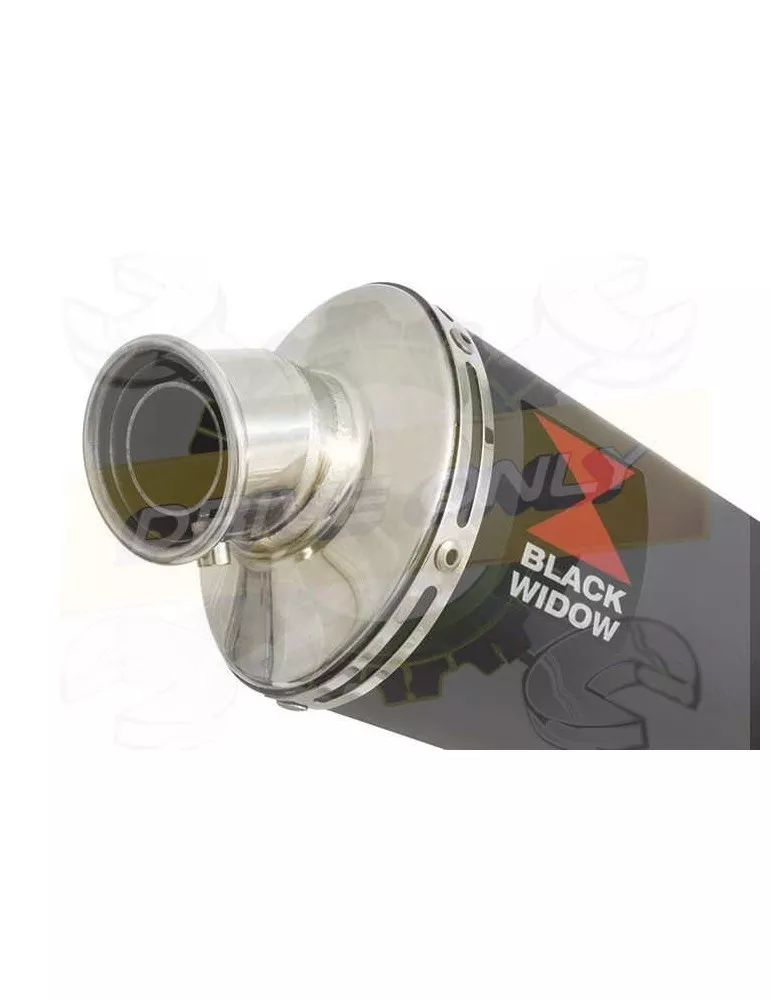 230mm Oval Black Painted Stainless Steel Slip On Silencer
