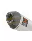 200mm Oval Stainless Steel Slip On Silencer with Carbon Fibre Tip