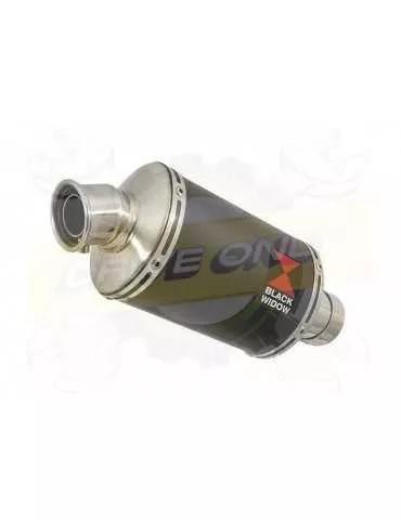 APRILIA RS4 125 2011 - 2018 Ligne complètes & Ovale Noir Silencieux En Inox 230mm