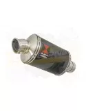 ZX10R Decata / Tube de raccord & Silencieux Ovale Noir En Inox 230mm