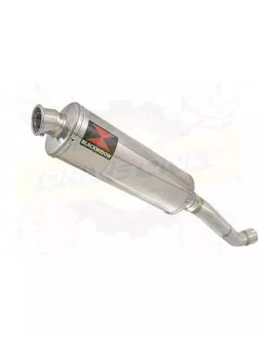 Aprilia Tuono V4R / V4R APRC 2011/2015 Passage Haut Exhaust tube de raccord & Ovale Silencieux En Inox 400mm