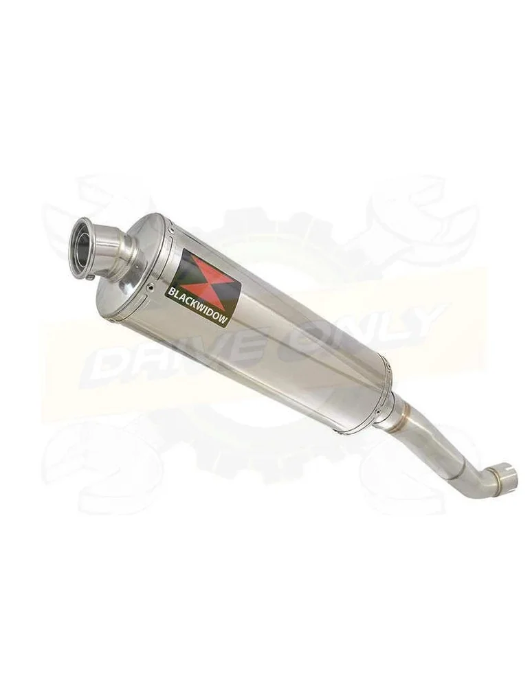 Aprilia Tuono V4R / V4R APRC 2011/2015 Passage Haut Exhaust tube de raccord & Ovale Silencieux En Inox 400mm