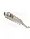 Aprilia Tuono V4R / V4R APRC 2011/2015 Passage Haut Exhaust tube de raccord & Ovale Silencieux En Inox 400mm