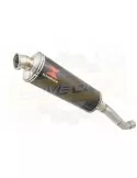 Aprilia Tuono V4R / V4R APRC 2011/2015 Passage Haut Exhaust tube de raccord & Ovale En Carbone Silencieux 400mm