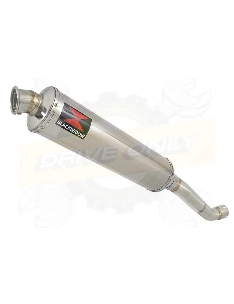 Aprilia Tuono V4R / V4R APRC 2011/2015 Passage Haut Exhaust tube de raccord & Rond Silencieux En Inox 400mm