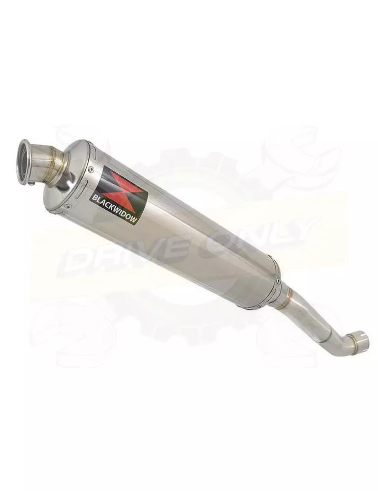Aprilia Tuono V4R / V4R APRC 2011/2015 Passage Haut Exhaust tube de raccord & Rond Silencieux En Inox 400mm