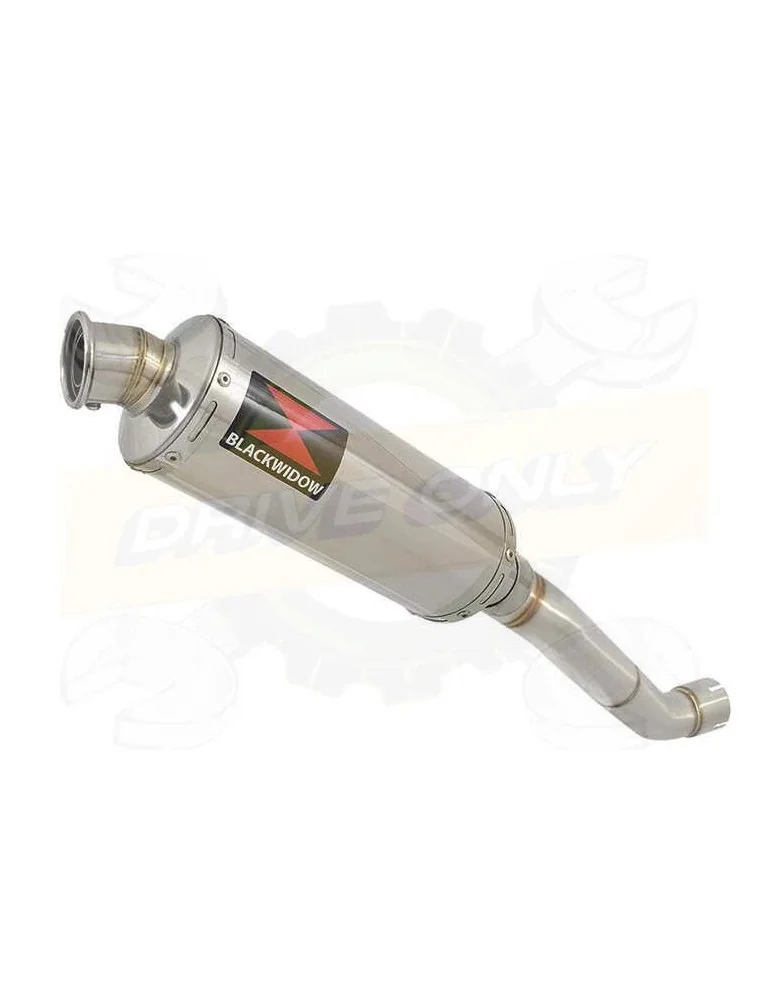 Aprilia Tuono V4R / V4R APRC 2011/2015 Passage Haut Exhaust tube de raccord & Rond Silencieux En Inox 300mm