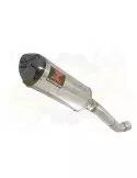 Aprilia Tuono V4R / V4R APRC 2011/2015 Passage Haut Exhaust tube de raccord & Ovale Silencieux En Inox + En Carbone Tip 300mm