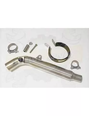 HONDA XL125 VARADERO (JC32) 01-07 Tube de raccord et Silencieux Rond En Inox 350mm