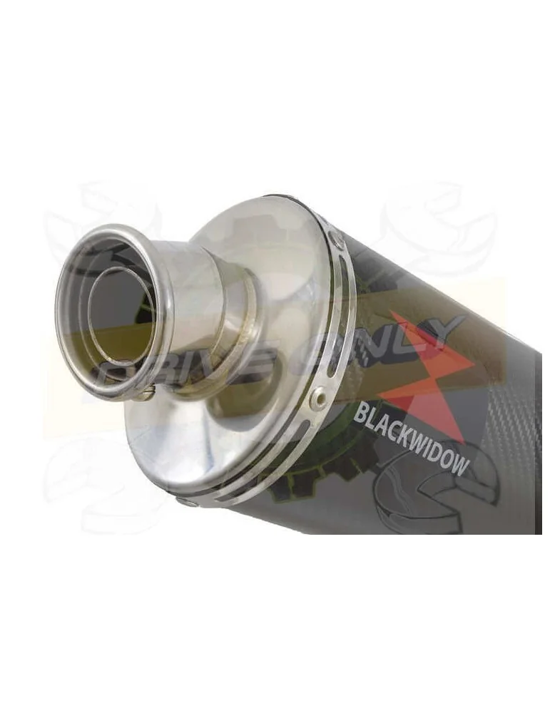 HONDA XL125 VARADERO (JC32) 01-07 Tube de raccord et Silencieux En Carbone 400mm