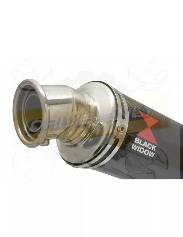 HONDA XL125 VARADERO (JC32) 01-07 Tube de raccord et Silencieux En Carbone 350mm