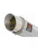 HONDA XL125 VARADERO (JC32) 01-07 Tube de raccord et Silencieux Rond GP Style En Inox 230mm