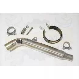 HONDA XL125 VARADERO (JC32) 01-07 Tube de raccord et Silencieux Rond En Inox 300mm
