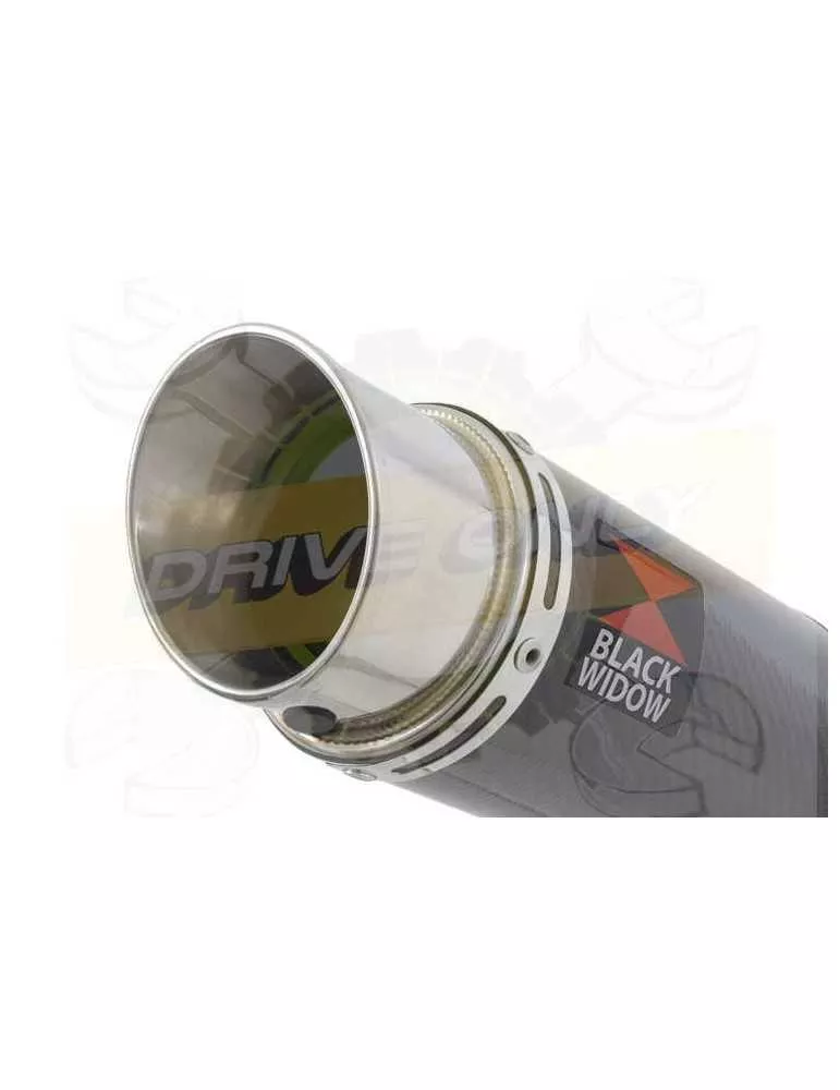 HONDA XL125 VARADERO (JC32) 01-07 Tube de raccord et Silencieux GP Rond En Carbone 230mm