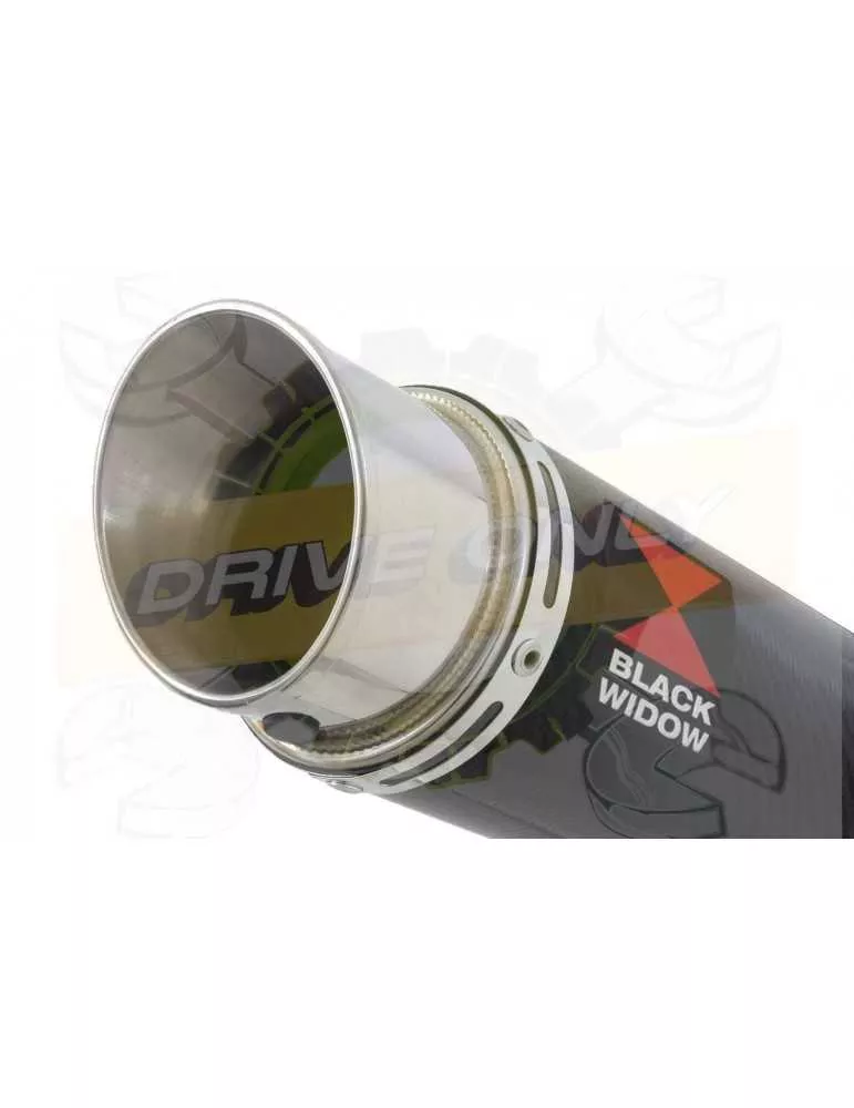 HONDA XL125 VARADERO (JC32) 01-07 Tube de raccord et Silencieux GP Rond En Carbone + Titanium 230mm