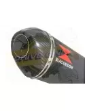 HONDA XL125 VARADERO (JC32) 01-07 Tube de raccord et Silencieux Ovale Noir En Inox + Carbone 00mm