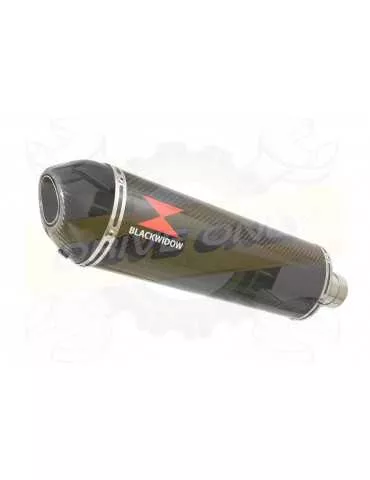 VFR800 98-03 (RC46) Hi level Silencieux kit / Silencieux Ovale En Carbone + carbone  400mm