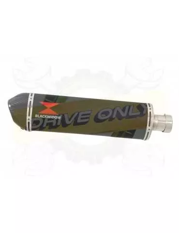 HONDA XL125 VARADERO (JC49) 08-16 Ligne complètes & Ovale Noir Silencieux En Inox + En Carbone Tip 00mm