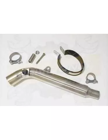 HONDA XL125 VARADERO (JC49) 08-16 Tube de raccord et Silencieux Ovale En Inox + Carbone Tip 400mm