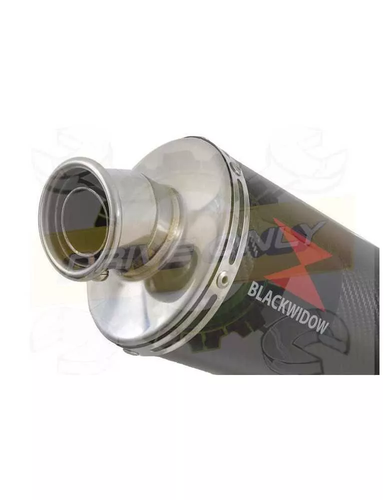 HONDA XL125 VARADERO (JC49) 08-16 Tube de raccord et Silencieux En Carbone 400mm