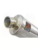 HONDA XL125 VARADERO (JC49) 08-16 Tube de raccord et Silencieux Ovale En Inox 230mm
