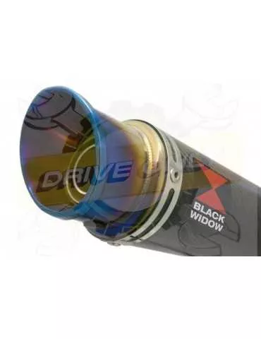 HONDA XL125 VARADERO (JC49) 08-16 Tube de raccord et Silencieux GP En Carbone + canule Anodisé 230mm